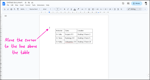 how to copy a table in google docs