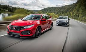 Honda offers the 2017 civic in sedan, coupe, and hatchback body styles. Hot Hatch Showdown 2017 Ford Focus Rs Vs 2017 Honda Civic Type R