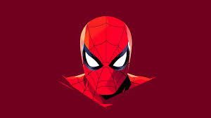 spider man head red desktop wallpaper