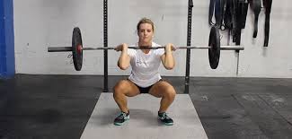 barbell front squat crossfit exercise