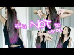 Apply the dye to your hair. Diy Fail How Not To Dip Dye Hair Youtube