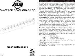 sweeper beam quad led cdb