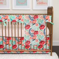 Fl Crib Bedding Girl Baby Nursery
