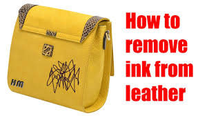 how to remove ink from leather you