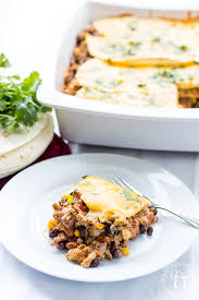 mexican lasagna made from pantry