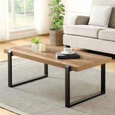 Galan Frame Coffee Table Wood And Metal