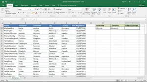excel vlookup first and lastname