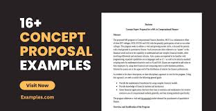concept proposal 16 exles format