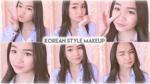 cute cal korean style makeup