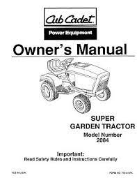 super garden cub cadet model 2084 ebay