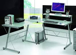 In the hall there are laboratories with monitoring equipment. Amazon Com L Shaped Workstation Computer Desk With Frosted Glass Top Furniture Decor