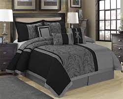 Bedding Sets Grey Black Comforter