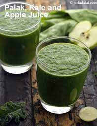 healthy kale spinach apple juice