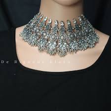 indian choker afghani jewelry oxidised