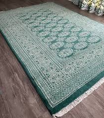gooch luxury bokhara rug green l185 x