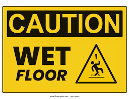 printable wet floor sign free