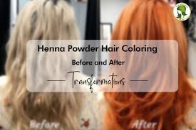how henna powder hair color before and