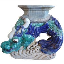 Antique Chinese Dragon Garden Stool