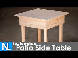 Patio Side Table Diy Woodworking