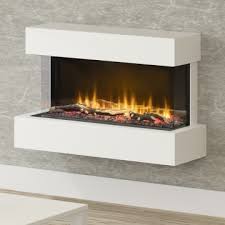 Wall Mounted 3 Sided Electric Fireplace