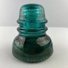 Hemingray Glass Insulator 40 Blue Green