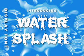 Download all 2,358 water splash royalty free sound effects unlimited times with a single envato elements subscription. Water Splash Font By Putracetol Creative Fabrica