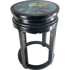 cloisonne enamel chinese side table