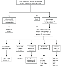 Flow Chart For The Diagnosis Of Chronic Lymphoproliferative