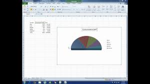 Half Pie Chart On Excel 2010