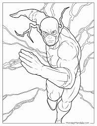 18 flash coloring pages free pdf