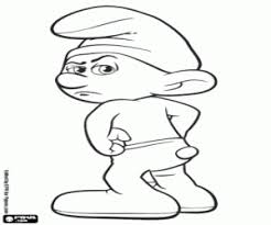< all characters and images of the smurfs are copyright peyo and the right holders. The Grouchy Smurf In Paris Coloring Page Printable Game