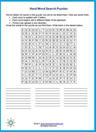 Words can appear in any direction: Hard Word Search Puzzles For Those Who Love A Challenge