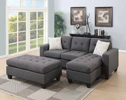 one sectional sofa with ottoman