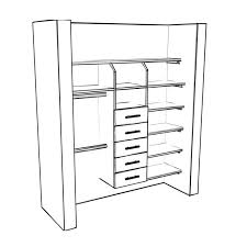 DIY Closet Organizer with Drawers and Shelves TheDIYPlan