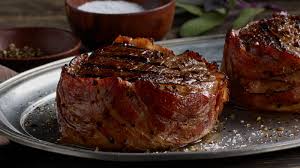 grilled pancetta wrapped filet mignon