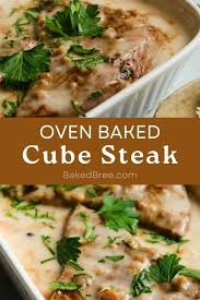oven cubed steak and gravy baked bree