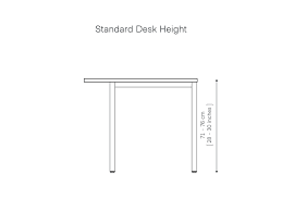 standard chair and table heights in the