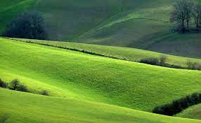 Nature wallpaper with green hills ...