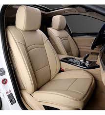 Vp1 Pu Leather Car Seat Cover Beige For