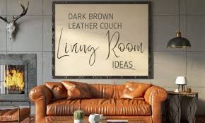 10 dark brown leather couch living room