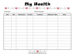 Printable Medical Forms Charts And Logs Free Printables