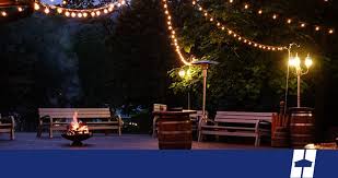 Outdoor Space With Patio Lights