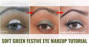 soft green eye makeup tutorial indian