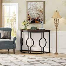 Tribesigns Half Moon Console Table For
