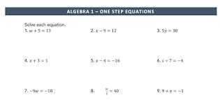 Algebra Solving Equations Algebra