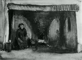 Woman By The Fireplace 1885 Vincent