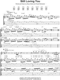 Still loving you is a power ballad and signature song of scorpions from their 1984 album love at first sting. Scorpions Still Loving You Guitar Tab In G Minor Download Print Sku Mn0064151