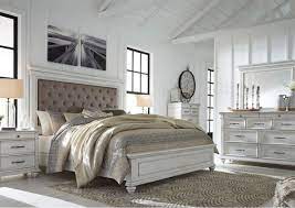 Find your king size bedroom set, queen size bed set or full size bed set in a variety of styles, with dressers and more for a cohesive look. Kanwyn Queen Size Upholstered Bedroom Set White Home Furniture Plus Bedding