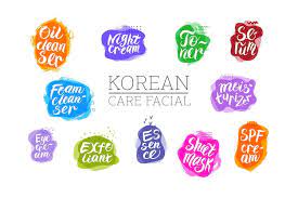korean skin care s lettering