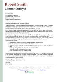 contract yst cover letter exles